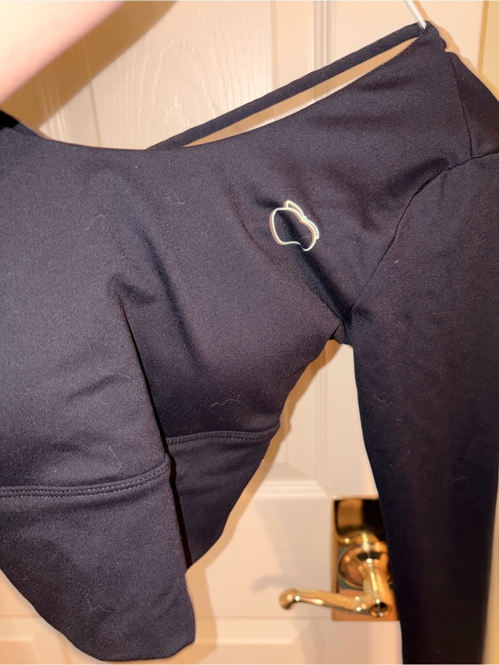 *BRAND NEW* Peachy Bunz Women’s Small Black Long Sleeve Crop Top - Picture 5 of 6